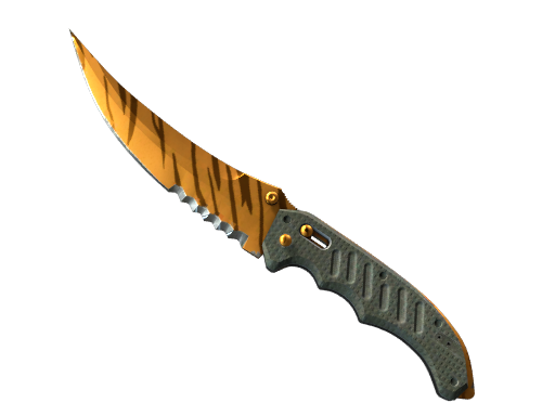 ★ StatTrak™ Flip Knife | Tiger Tooth (Factory New)